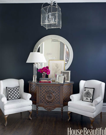 Beautiful Chairs on Beautiful Habitat  Trends  Dark Blue Walls